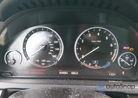 2012 BMW Activehybrid 750Li from USA, damaged, VIN WBAKX8C51CC198470